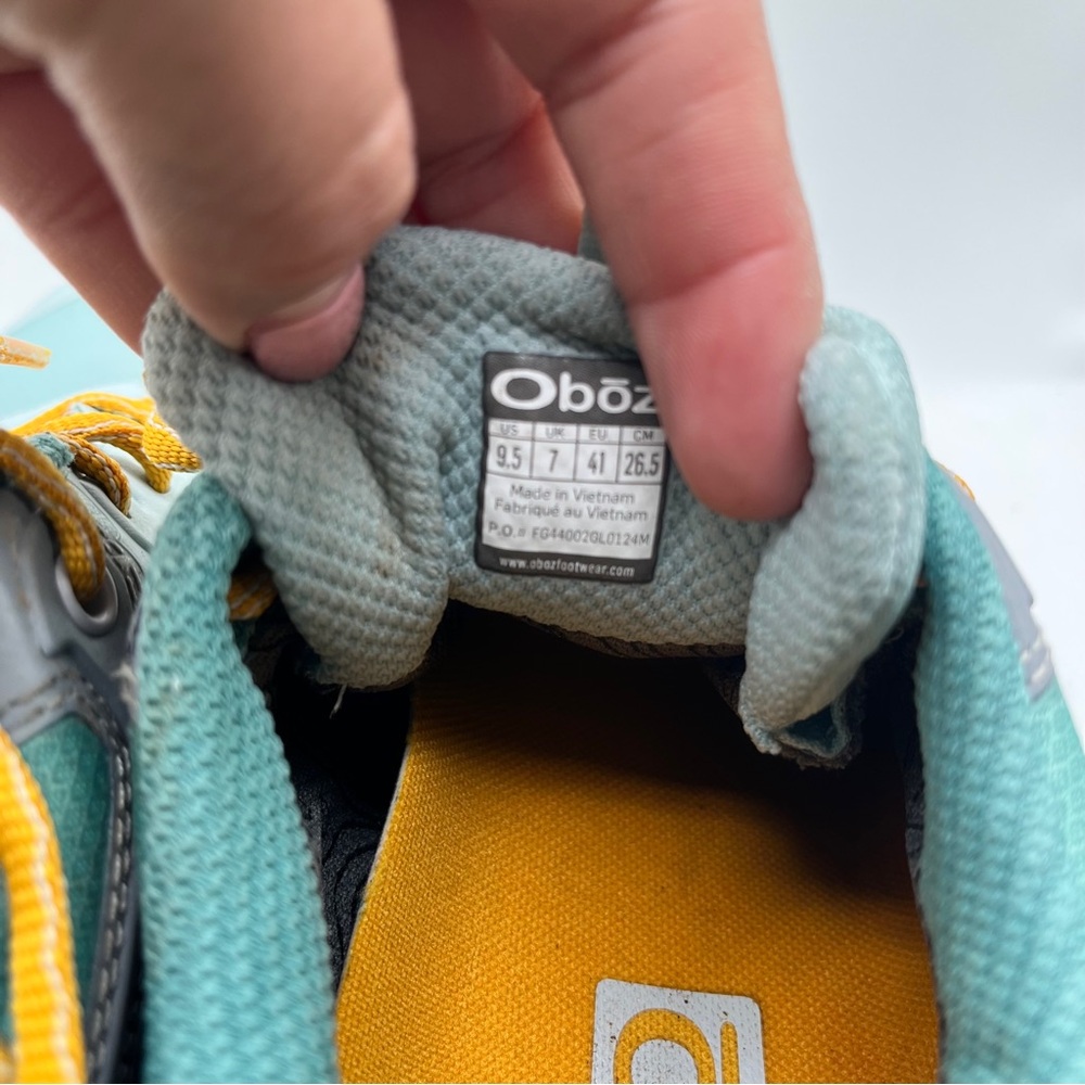 Oboz Katabatic Low Waterproof Hiking Shoes women’s size 9.5 grip sneakers EUC - Picture 7 of 9